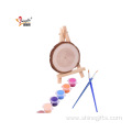 Round Natural Pine Wooden Slices Kids Painting